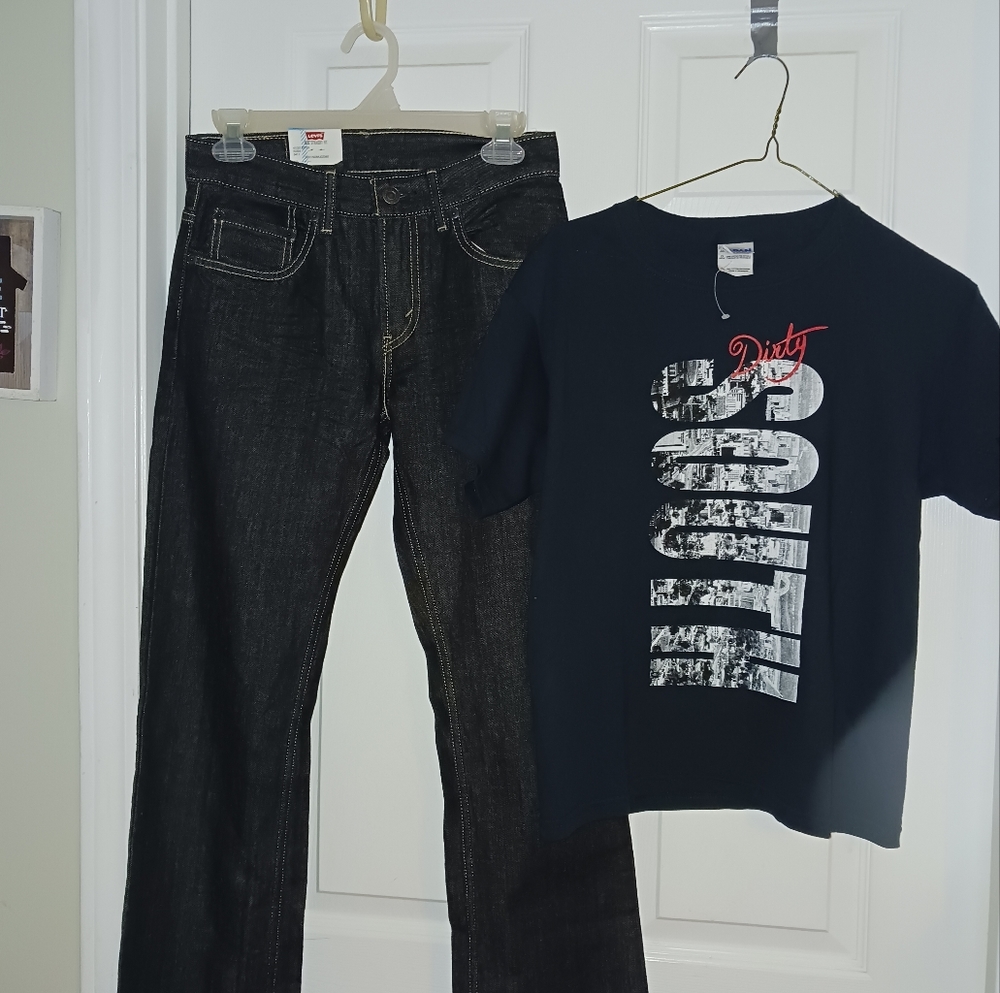 Boy's 2-piece jeans and tee set
